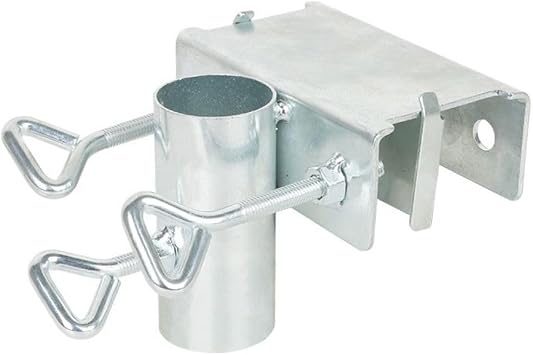 Outdoor Umbrella Clamp Bracket, Adjustable Patio Umbrella Holder for Chair, Deck Umbrella Mount with Umbrella Hook for Food carts and Railings