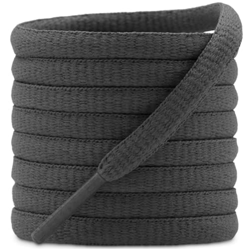 Image of DELELE 2Pair Oval Shoes laces 42 Colors Half Round 1 /4 inchAthletic ShoeLaces for Sport /Running Shoes Shoe Strings