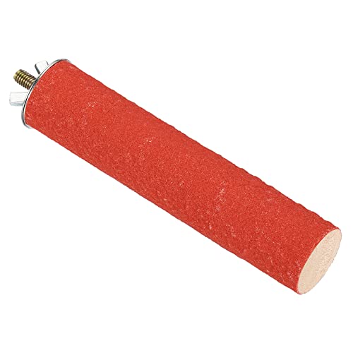 Image of PATIKIL 1.1x5.5 Inch Bird Cage Perch, Parrot Stand Paw Grinding Stick Bird for Parakeet Cockatiel Cage Accessory, Red