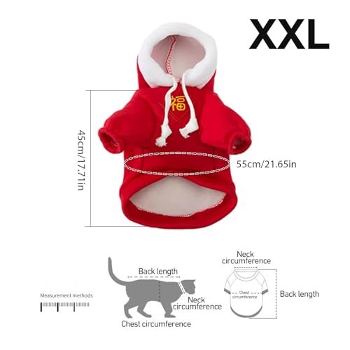 Roupa quente do gato, moletom com capuz para cães do inverno | Filhote de cachorro macio do algodão