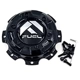 Fuel Gloss Black 8 Lug Dually Front Center Cap for D574 D265 D581 P/N 1003-27GBR