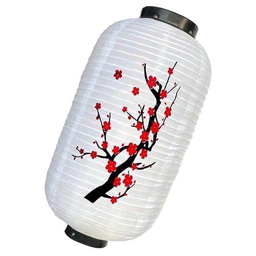 TOGEVAL Linterna Japonesa de Estilo Ciruelo Decoración Colgante para Fiesta y Año Farolillo Tradicional Rojo para Interior y Exterior