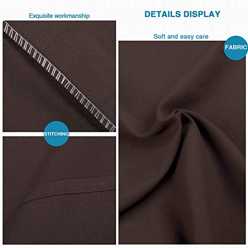 FLXXIE 2 Pack Microfiber King Pillow Cases, 1800 Super Soft Pillowcases with Envelope Closure, Wrinkle, Fade and Stain Resistant Pillow Covers, 20x36, Dark Brown