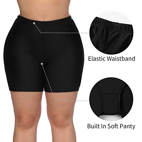 ALove Women's Board Shorts Plus Size Long Bathing Suits Shorts Beach