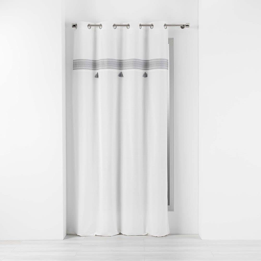 Douceur d'Intérieur Curtain, Grey, 140 x 240 cm