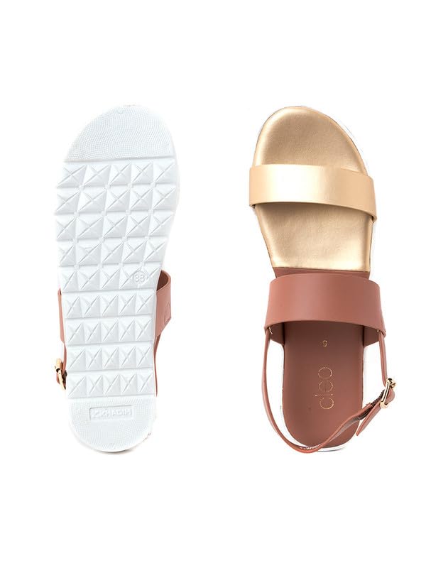 Image of Khadim's Cleo Pink Flat Sandal for Women (5610965)