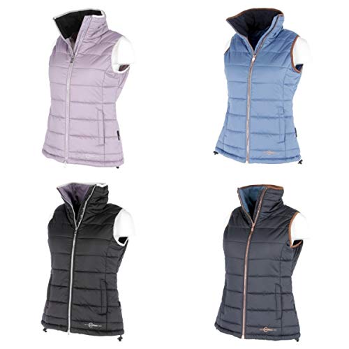Preisvergleich Produktbild Covalliero Kerbl Klimaeffekt Steppweste Alice, Damen Reitweste, wasserabweisend, wattiert (L, Mittelblau)