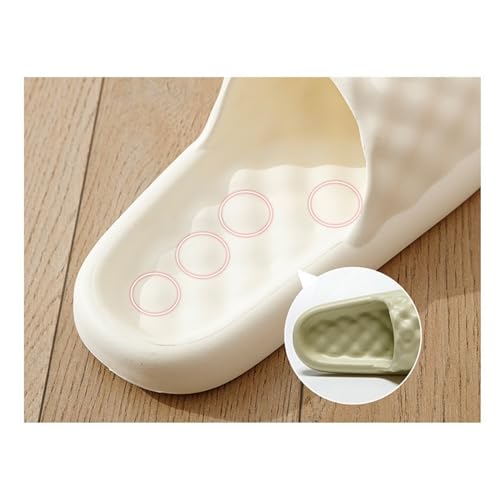 Slippers Soft EVA Slippers Men and Women Indoor Home Thick Soft Bottom Slippers Non-Slip Bathroom Shower Shoes Summer Sandals(Green,38/39)2