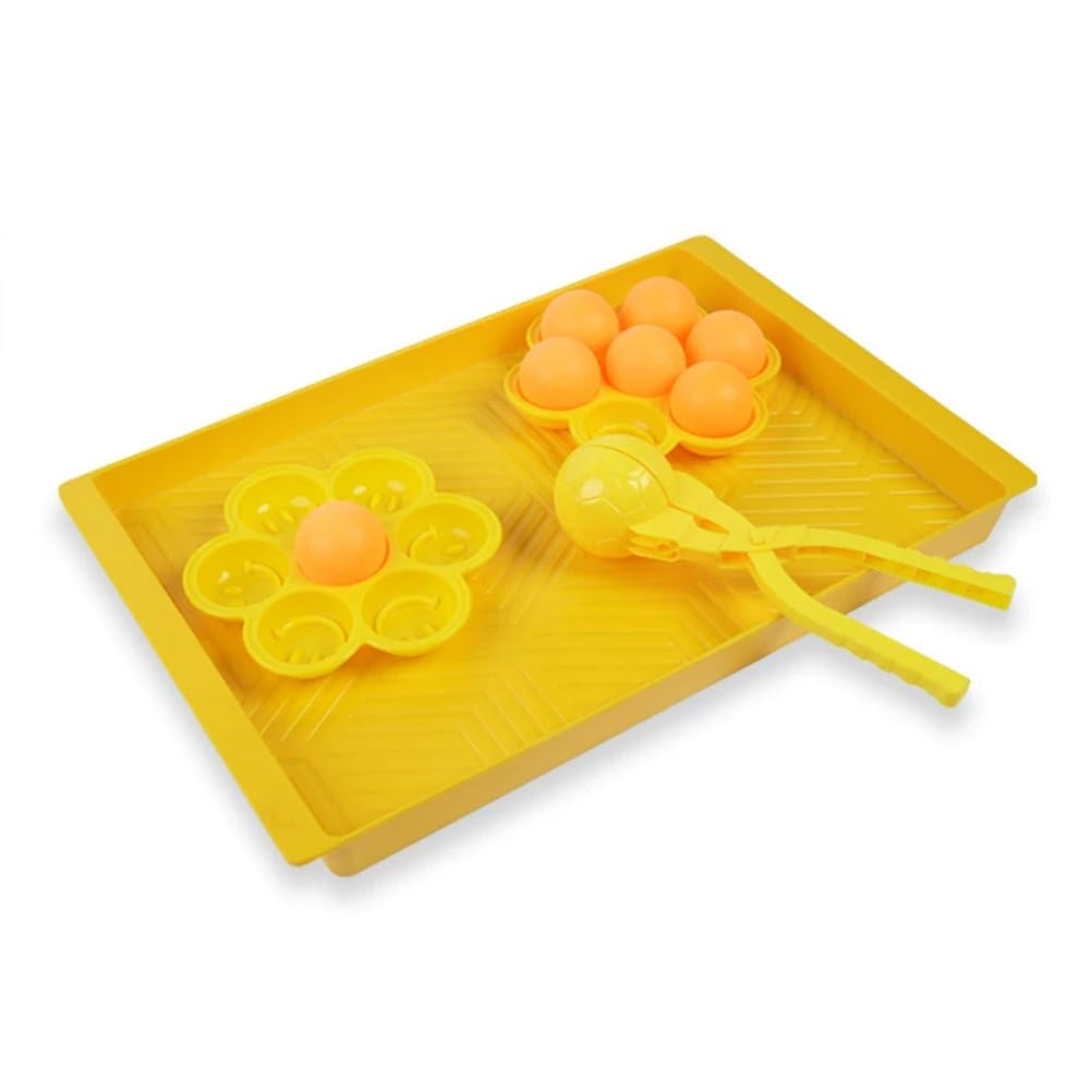 Montessori Ball Transfer Pinzetten-Set - Spielzeug zur Förderung der Feinmotorik, Hand-Augen-Koordination Aktivität mit Tablett