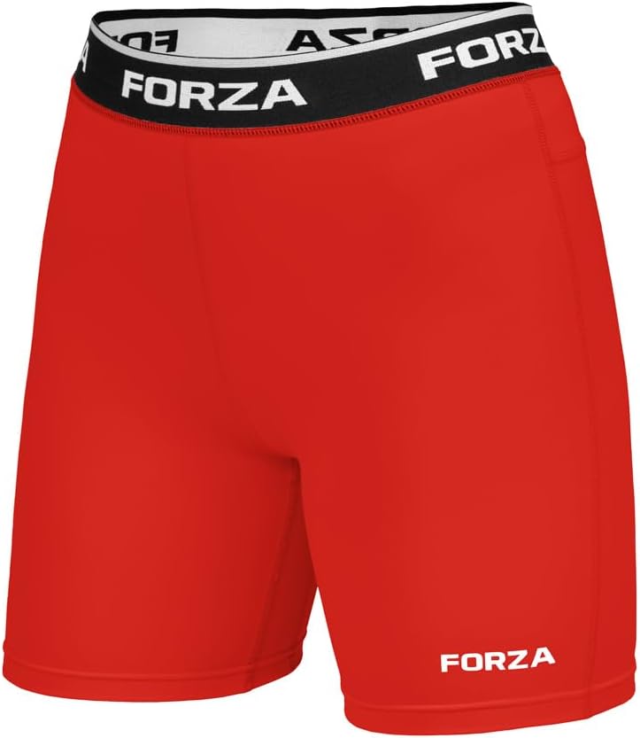 FORZA Junior Boys Base Layer Shorts – Compression Undershorts, 4‑Way Stretch – Multiple Colours