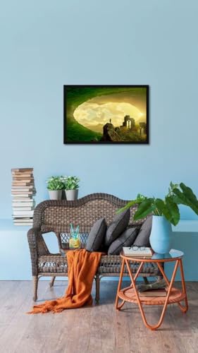 Image of Jitesh Arts Alice in wonderland Painting for Wall Home Office Kitchen Bedroom Decoration Fantasy(13.5 X 19.5)