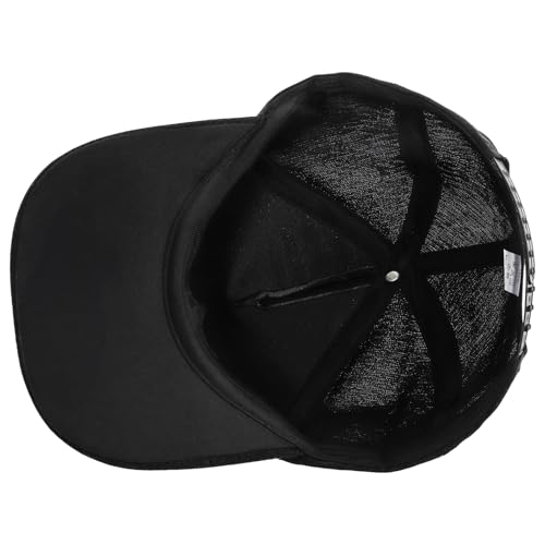 Image of Peohud Set of 2 Rhinestone Baseball Caps, Adjustable Snapback Baseball Hat for Women Men, Breathable Sparkle Bling Sun Hat for Sport, Party, Outdoor Activities Black