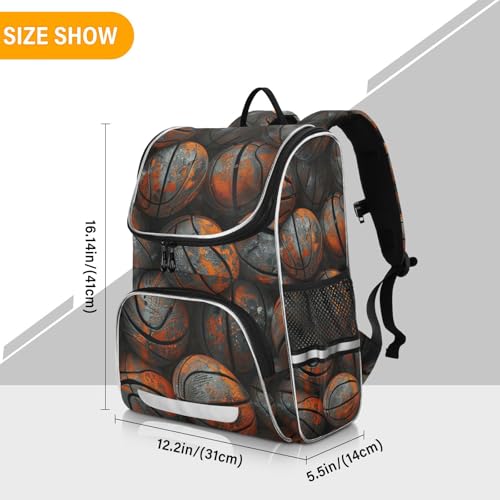 Mochila de baloncesto escolar reflectante para evitar dolor de espalda infantil 3