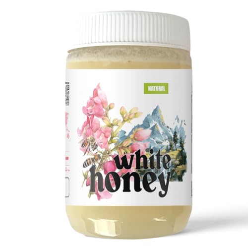 Natural White Honey | 100% Pure | Raw Honey | No Sugar Added | Daily Wellness Support | 570g (20.10 Oz)