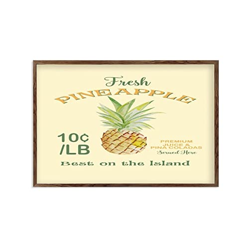 Plaque en bois moderne en forme d'ananas : une idée cadeau originale pour pendaison de crémaillère