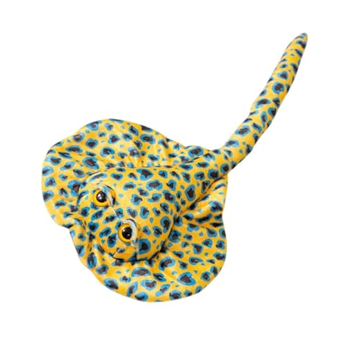 Animales de peluche Stingray,Juguete de peluche Stingray - Lindo animal de peluche de peluche de juguete de peluche de mar | Muñeco de peluche de peluche con estampado de leopardo para niños y adultos