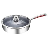 Wok-Antihaft-Edelstahl-Haushalt, Keine Beschichtung, weniger Rauch, Multifunktion, Induktionsherd, Gas for Kochen, Bratpfanne Küchengeräte