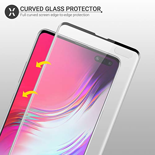 Olixar Screen Protector For Samsung Galaxy S10 5G, Tempered Glass - Reliable Protection, Supports Device Features - Full Video Installation Guide #TOP5