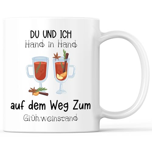 Tazza con scritta in lingua inglese vin brulè – regalo divertente – tazza da caffè come idea regalo – tazza da caffè 330 ml – bianco