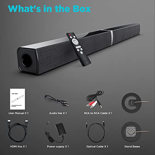 MZEIBO Soundbar TV Bluetooth senza fili, 2 in 1
