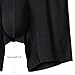 DAVID ARCHY Men's 3 Pack Ribbed Micro Modal Boxer Briefs with No-Fly Extra Sexy Pouch (M, Black)