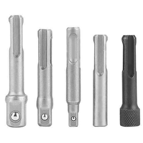 Drill Bits 3PC SDS Plus Steel Socket Adapter 2PC SDS Socket Hexagonal Extension Electric Tool Accessories