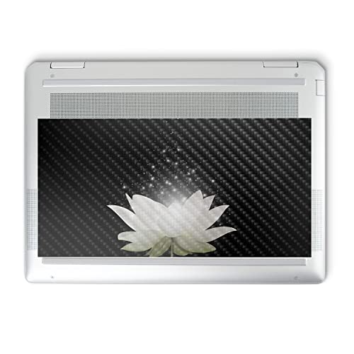 Image of MightySkins Carbon Fiber Skin Compatible with HP Spectre x360 14 inch (2022) Full Wrap Kit - Twilight Lotus | Protective Durable Textured Carbon Fiber Finish | Easy to Apply | Made in The USA