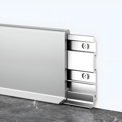 Raouoae Zócalos De Aleación De Aluminio De 125cmx2...