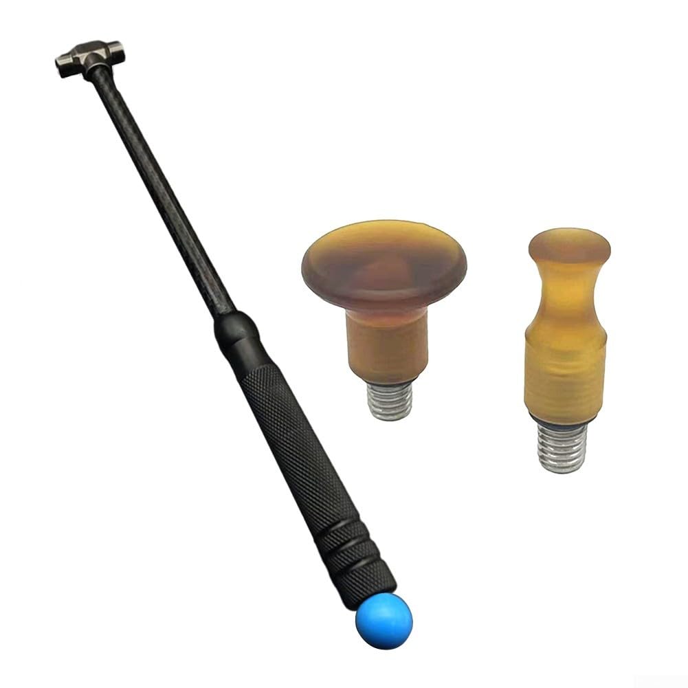 Kit di riparazione per ammaccature senza vernice, con martello, strumenti per rimuovere le ammaccature della portiera del frigorifero (3 pezzi)