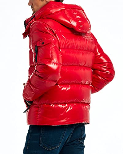 Men's Down Coat Winter Warm Down Puffer Jacket Coat With Hooded #TOP3