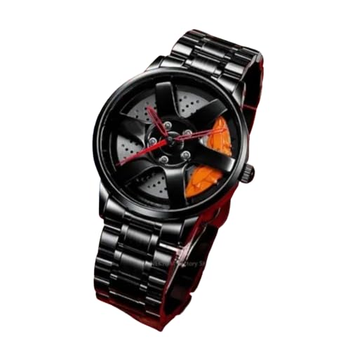 Analog Round Full Rotate Heavy Machine Orange Chain Watch (B0D9LJ86CB) Amazon Price History, Amazon Price Tracker