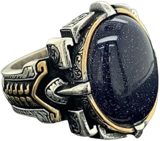 Man Natural Star Stone Ring, 925k Sterling Silver Handmade Ring, Turkısh Handmade Ring, Natural Gemstone Ring, Gift For Him