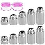 10 Rallonge de Robinet 1/2, FORMVERSITY Rallonge Robinet Exterieur Jardin 10 20 30 40 50mm...