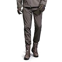 33,000ft Outdoorbroek voor heren, softshellbroek, water- en winddichte skibroek, warme fleecegevoerde werkbroek voor de winter, trekkingbroek, wandelbroek, Grijs, 30W / 30L