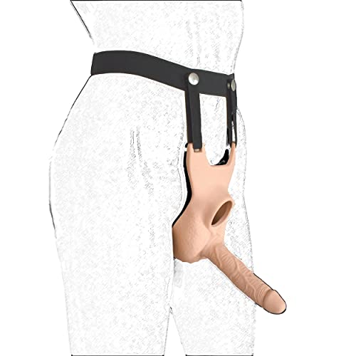 Slip strap-on avec gode anal et cockring pour homme