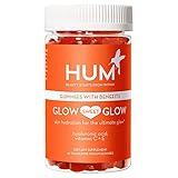 HUM Glow Sweet Glow Vegan Beauty Gummies - Glowing Skin Gummies with Hyaluronic Acid, Vitamin C + Vitamin E Oil for Hydrated Skin - Collagen Gummies for Lasting Plump & Glowing Skin (60 Gummies)