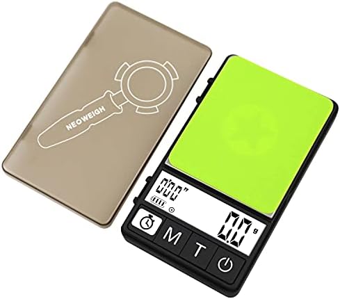 (Latest Version) Espresso Scale with Timer 1000g x 0.1g, Espresso Coffee Scale for Drip Tray, 35 Ounces by 0.01oz, Coffee Scale Espresso with Silicone Mat, Large Backlit Display (Batteries Included)