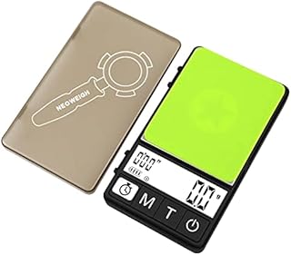 (Latest Version) Espresso Scale with Timer 1000g x 0.1g, Espresso Coffee Scale for Drip Tray, 35 Ounces by 0.01oz, Coffee Scale Espresso with Silicone Mat, Large Backlit Display (Batteries Included)
