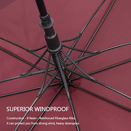 Image of G4Free 47 /54 /62 /68 Inch Automatic Open Golf Umbrella Oversize Extra Large Double Canopy Vented Windproof Waterproof Stick Umbrellas