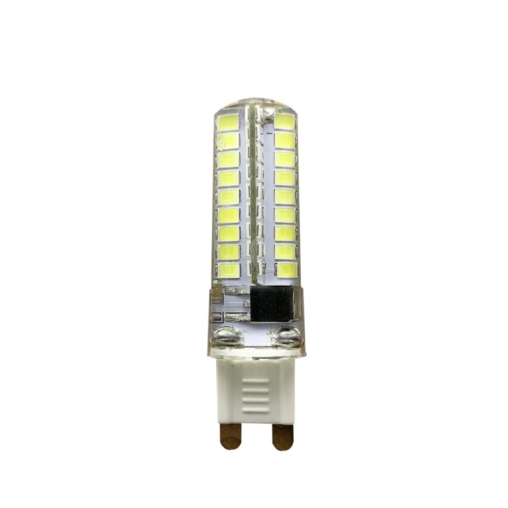 XYAL Lampadine, Confezione da 50, Lampada LED a mais in silicone G4/G9/E14 SMD2835-72LED AC220V 5W Luce dimmerabile a LED(Cold white,G4 220V)