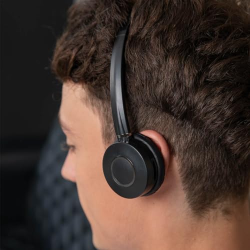 Image of VT Wired Headset with ENC Noise Cancelling Mic, USB-C /A Headphones with in-line Controls for Computer for Zoom /Teams Calls,Online Classes, Customer Service