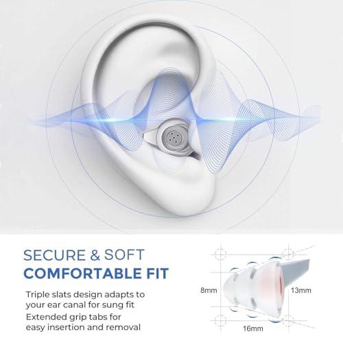 Shooting Ear Plugs with Impulse Noise Reduction, 30 dB NRR Filtered Hearing Protection - Silicone & Reusable Ear Plugs for Outdoor Shooting, Firing Range & Hunting
