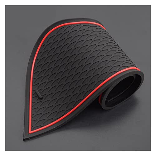 Alfombrilla para ranura de puerta de VW Jetta 2013-2017 posavasos rojo 3