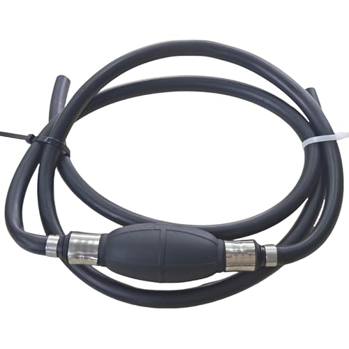 Image of 3 /8 Inch Marine Fuel Line with Primer Bulb for Yamaha Outboard Boat | Fits Boats RVs Tractors Caravans 10mm 3 /8 Marine Fuel Primer Bulb Hose Kit for Outboard Motor 2 Stroke 4 Stroke Fuel Line