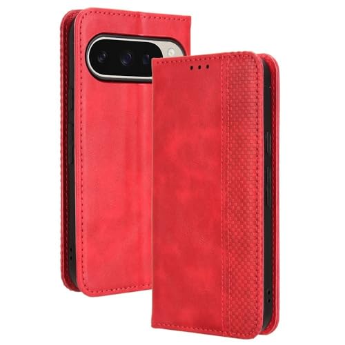 Protection Google Pixel 7 Pro rouge pour éviter les rayures d'écran grâce au rabat magnétique