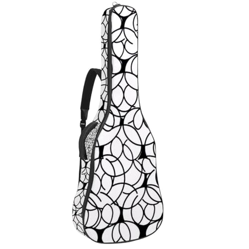 Sac guitare acoustique protection renforcée et rembourrage antichoc épais