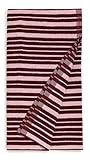 MARIMEKKO Women's Raide Bath Towel, Burgundy Stripe, One Size