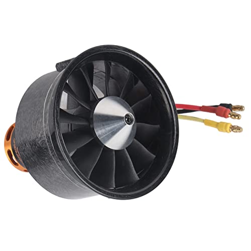 2200KV Motor, 1PC 2200KV 64mm Ducted Fan 12 Blades 3-6S Motor Accessory for RC Airplane Aircraft