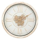 Horloge Sonika beige D49,5cm Atmosphera - Horloge sonika Beige d49,5cm