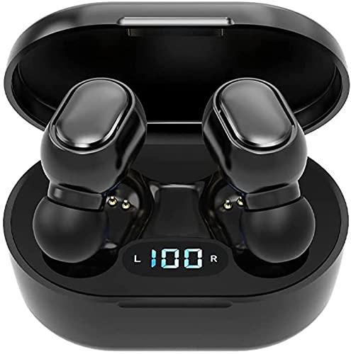 U-M 1 set of true Bluetooth stereo sound earphones, E7S 5.0 Bluetooth, with battery power display, charging case, suitable for sports, fitness and running, durable, useful and practical, nice design